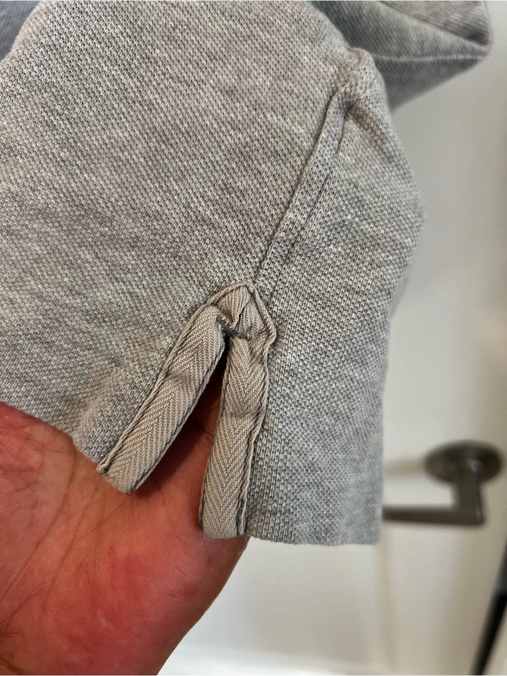 Burberry Brit Gray Polo with Burgundy Embroidered Logo